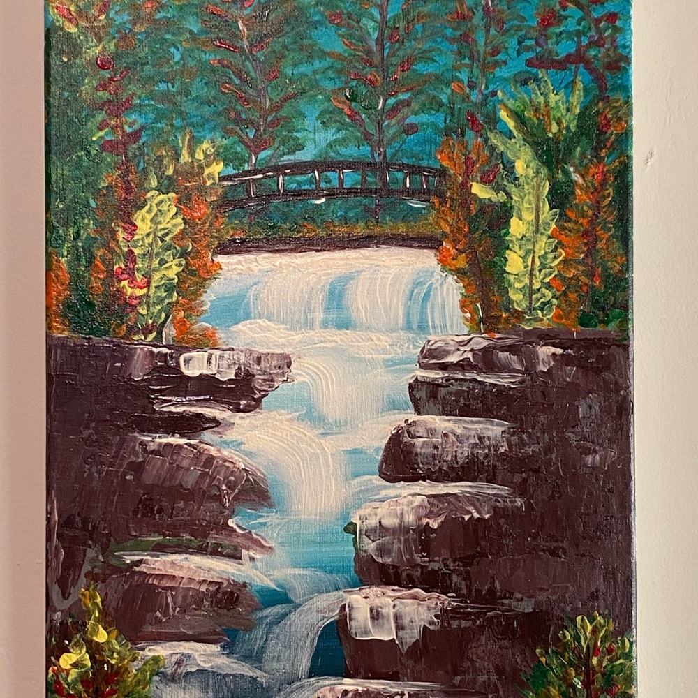 Scenic Waterfall Canvas Art